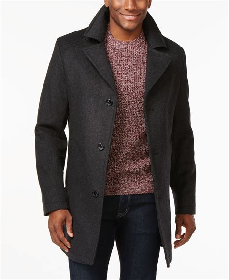 michael kors men's leather blazer|Michael Kors men's overcoat.